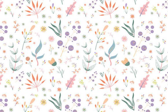 Abstract Flat Floral Background: A Modern Design Element for Versatile Use