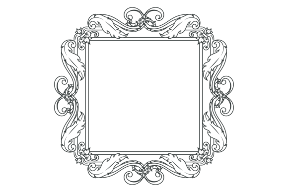 Ancient Filigree Border: Flourish Ornate in Design and Application