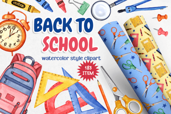 Back to School Clipart Collection for Creative Projects