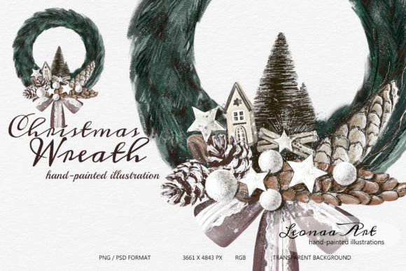 Christmas Holiday Wreath: A Versatile Design Asset