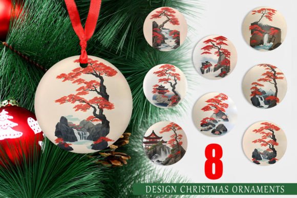 Christmas Ornament Japanese Landscape: A Unique Holiday Decor Idea