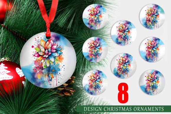 Christmas Ornament Watercolor Splash Art: A Creative Way to Personalize Your Tree