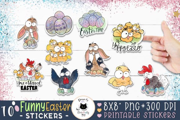 Cute Easter Sticker Pack: A Versatile Addition to Your Holiday Creations