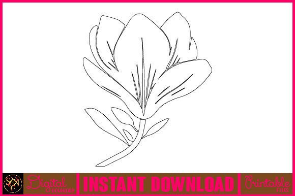 Floral Line Art Flower SVG Elements 60: A Designer’s Creative Canvas