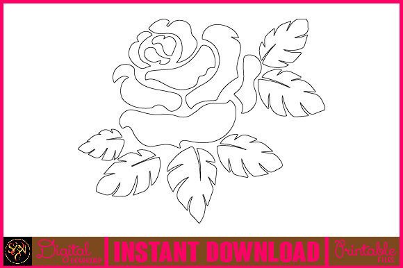 Floral Line Art Flower SVG Elements 69: A Versatile Resource for Creative Professionals