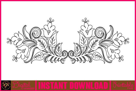 Floral Line Art Flower SVG Elements-8: Beautiful, Versatile Design Assets