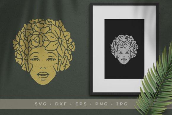 Romantic Woman Face with Flower Hairstyle: A Timeless Design Trend for Modern Creatives