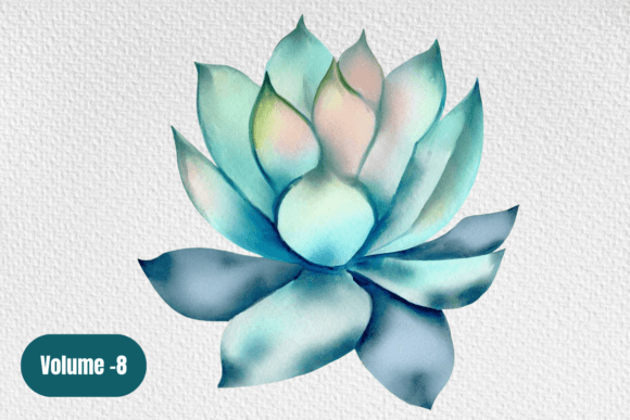 Watercolor Succulent Clipart Volume –8: Creative Possibilities