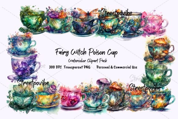 Witch Poison Cup Alcohol Ink Clip Pack – A Must-Have for Creative Projects