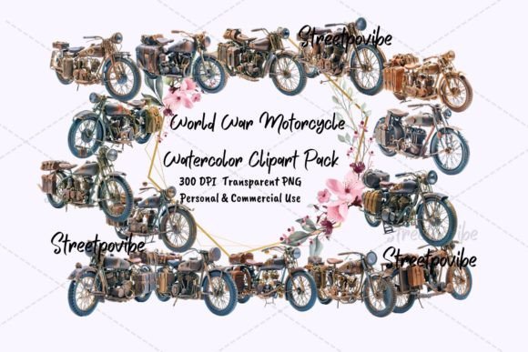 World War Motorcycle Clipart PNG Pack: A Practical Guide for Designers